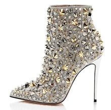 Load image into Gallery viewer, Bling Me Out Fashion Heel Boots
