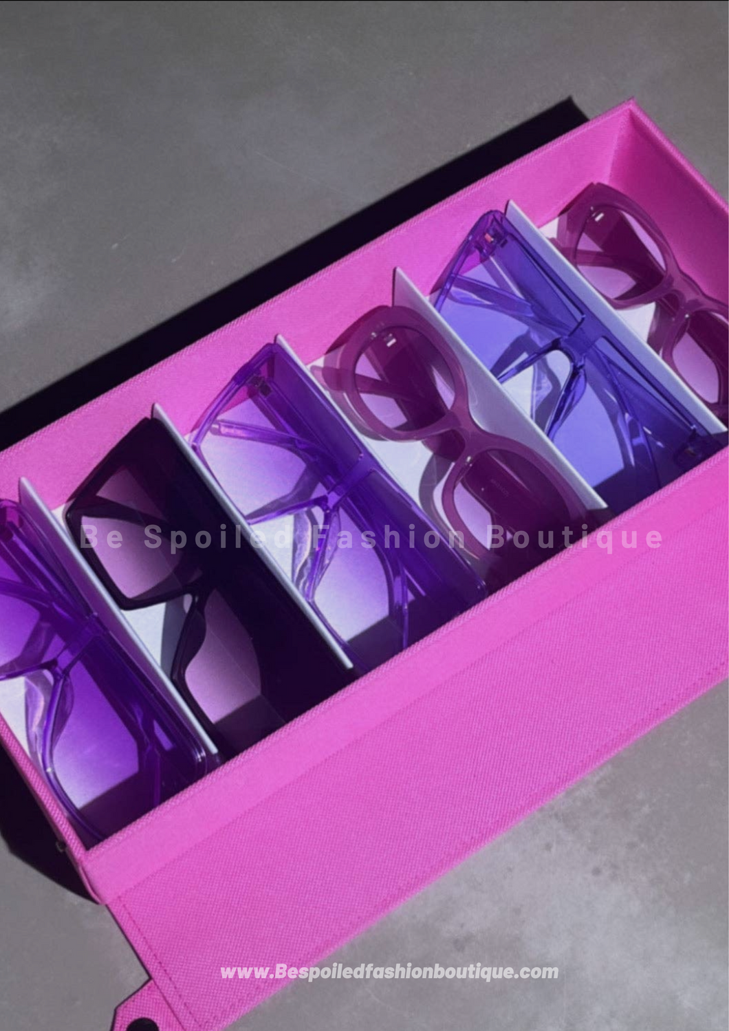 Purple Square Shape Sunglasses