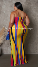 Load image into Gallery viewer, Plus Size Multi-Color Maxi Dress
