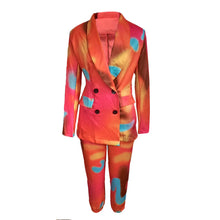 Load image into Gallery viewer, Women Tie-Dye Two Piece Pants and Blazer Boss Set
